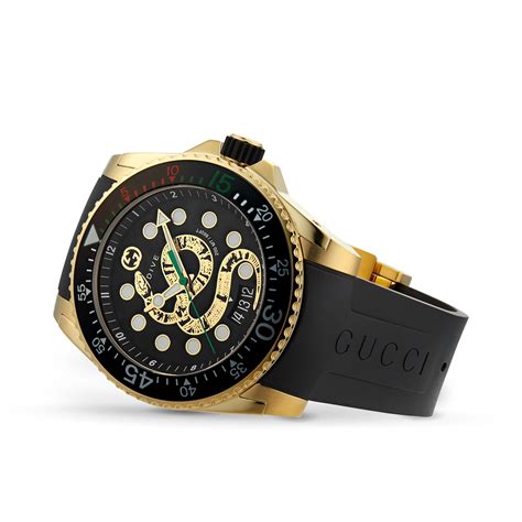 gucci mens dive watch|men's gucci watch diamond bezel.